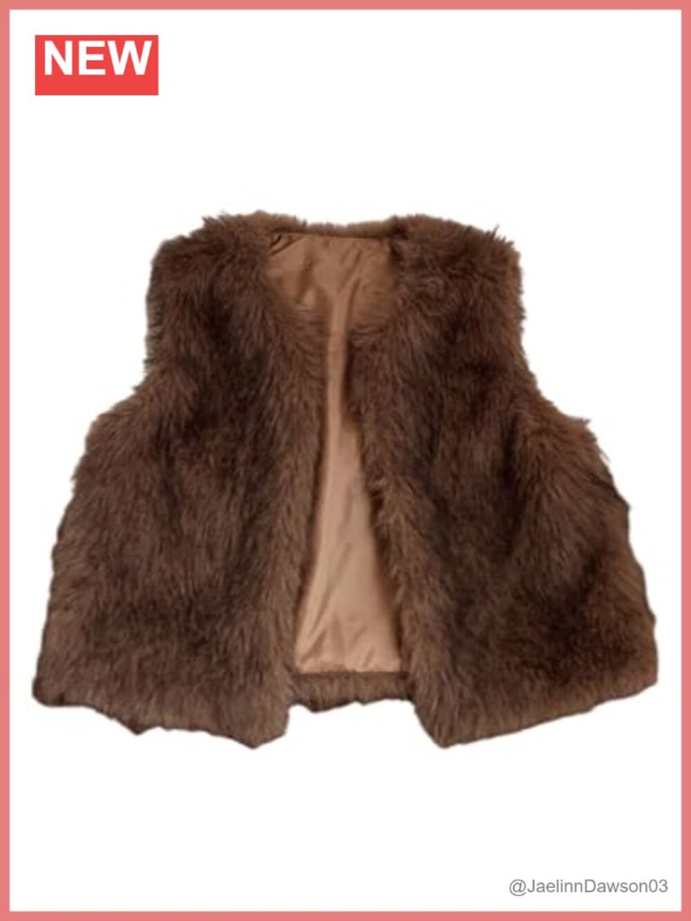 Faux Fur Vest Sleeveless Open Front Fuzzy Teddy Coat Waistcoat